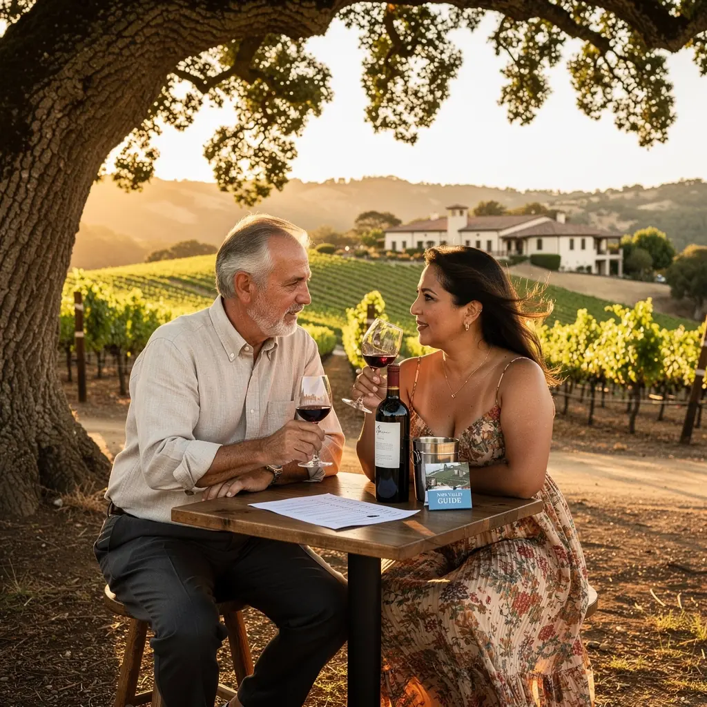 Zachód słońca nad amerykańskim krajobrazem z trasą podróży.